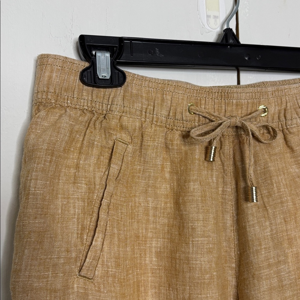 Lilly Pulitzer Tan Taron linen pants size small - Picture 3 of 7